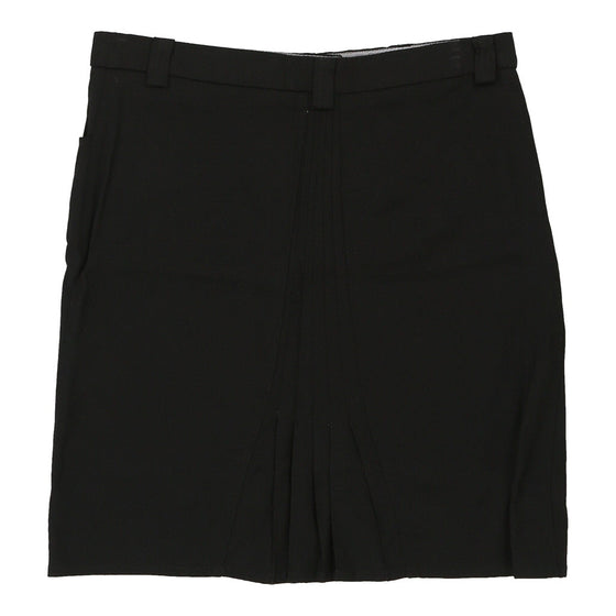 Armani Mini Skirt - 33W UK 14 Black Viscose Blend