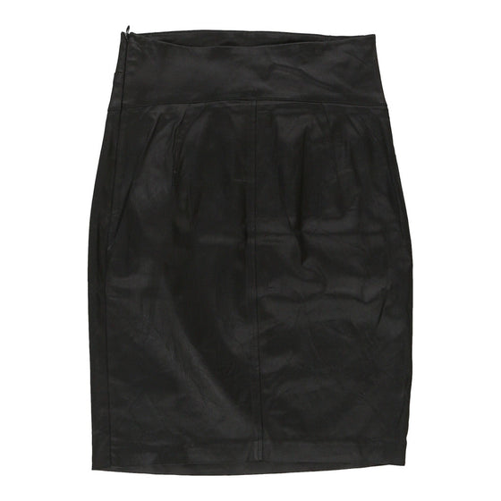 Love Moschino Midi Pencil Skirt - 26W UK 6 Black Acetate