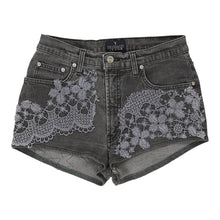  Trussardi Lace Denim Shorts - 27W UK 8 Grey Cotton