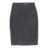 Armani Jeans Midi Pencil Skirt - 26W UK 6 Blue Cotton