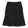 Armani Midi Skirt - 30W UK 10 Black Cotton