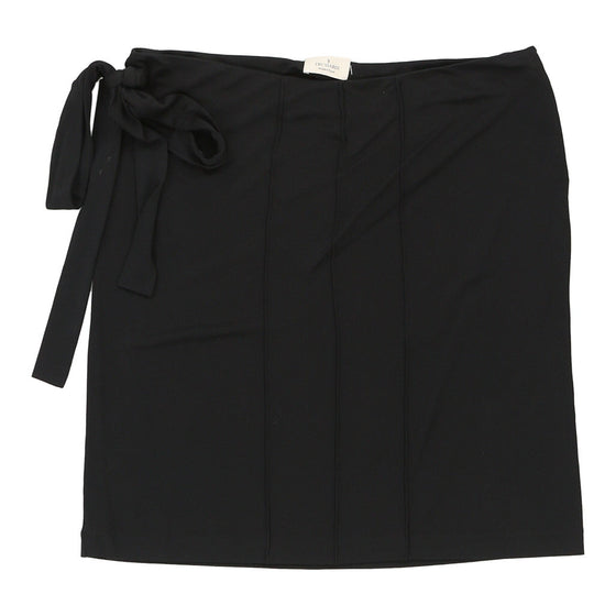 Trussardi Mini Skirt - 36W UK 16 Black Cotton