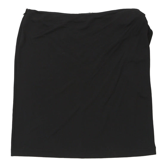 Trussardi Mini Skirt - 36W UK 16 Black Cotton