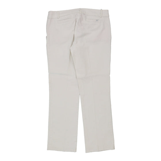 Armani Jeans Trousers - 36W UK 16 White Cotton