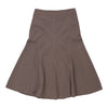 Armani Midi Skirt - 30W UK 10 Brown Wool