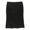 Ferre Maxi Pencil Skirt - 35W UK 16 Black Cotton