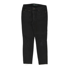  Lauren Ralph Lauren Skinny Jeans - 33W UK 12 Black Cotton