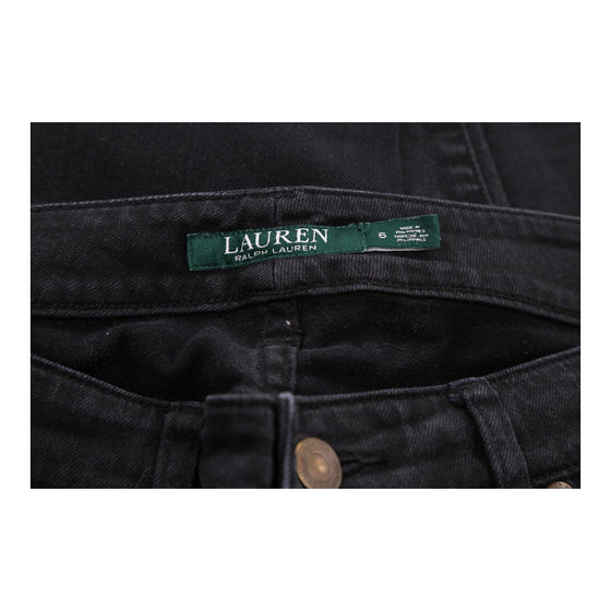 Lauren Ralph Lauren Skinny Jeans - 33W UK 12 Black Cotton