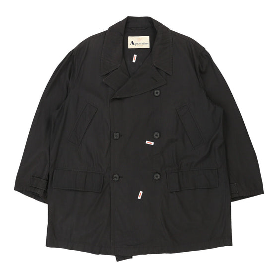 Vintage black Aquascutum Coat - mens large