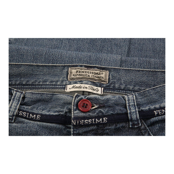 Fendissime Jeans - 26W UK 6 Blue Cotton