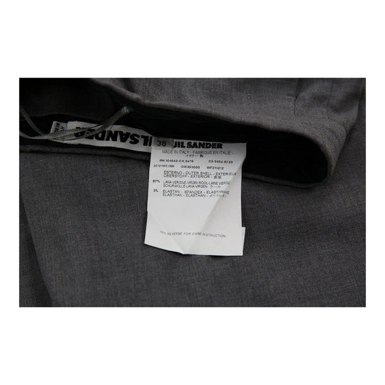 Jil Sander Trousers - 31W UK 10 Grey Virgin Wool