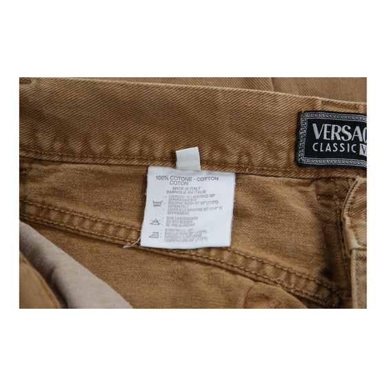 Vintage brown Versace V2 Classic Jeans - mens 34" waist