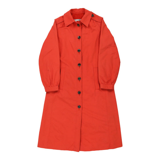 Aquascutum Trench Coat - Small Red Cotton Blend