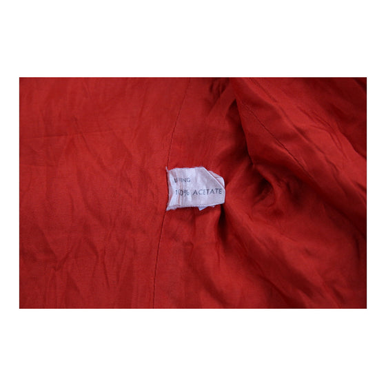 Aquascutum Trench Coat - Small Red Cotton Blend