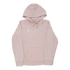 Champion Spellout Hoodie - 2XL Pink Cotton Blend - Thrifted.com