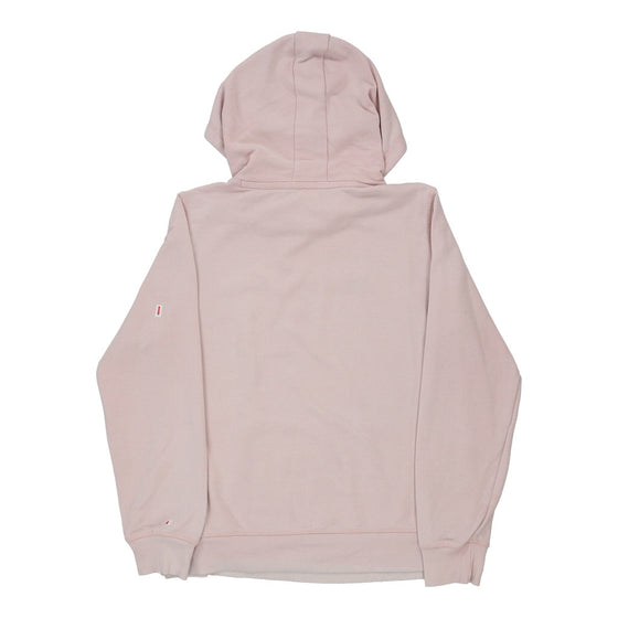 Champion Spellout Hoodie - 2XL Pink Cotton Blend - Thrifted.com