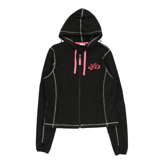 Black Polyester Hoodie