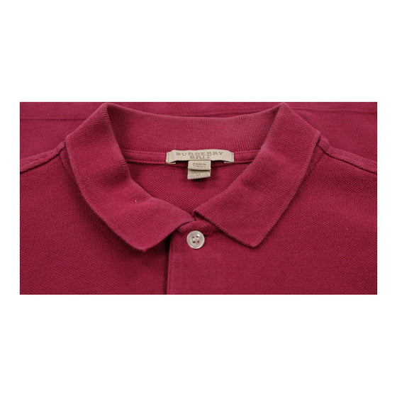 Vintage pink Burberry Brit Polo Shirt - mens medium