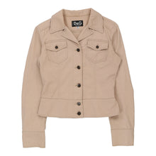  Dolce & Gabbana Cropped Jacket - Small Beige Cotton