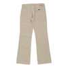 Armani Jeans Flared Trousers - 31W UK 10 Cream Cotton