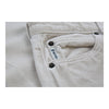 Armani Jeans Flared Trousers - 31W UK 10 Cream Cotton