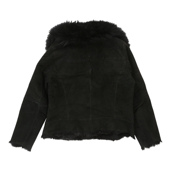 Luisa Spagnoli Jacket - Large Black Leather