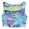 Wave Kenzo Floral Crop Top - Small Blue Viscose Blend