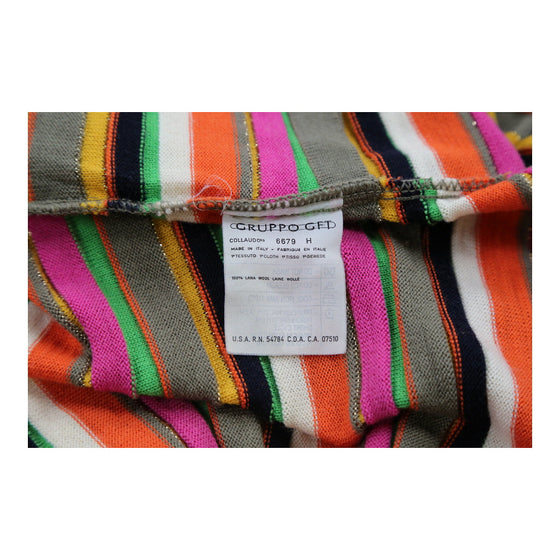 Ungaro Striped Top - Small Multicoloured Wool