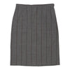 Iceberg Striped Pencil Skirt - 31W UK 12 Grey Wool Blend