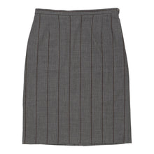  Iceberg Striped Pencil Skirt - 31W UK 12 Grey Wool Blend