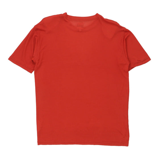 Moschino Jeans Sheer T-Shirt - Medium Red Viscose