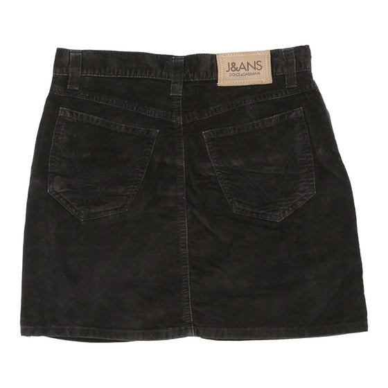 Dolce & Gabbana Mini Denim Skirt - 29W UK 10 Black Cotton