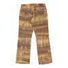 Just Cavalli Animal print Trousers - 34W UK 14 Brown Cotton