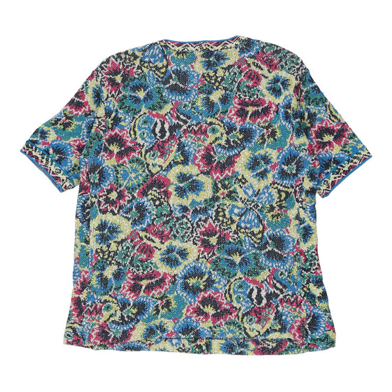 Missoni Floral Top - Large Blue Cotton