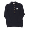 Roccobarocco Collared Jumper - Medium Navy Wool