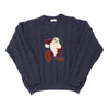 Segreta Emmanuel Schvili Cartoon Jumper - XL Navy Wool Blend