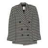 Studio 0001 Ferre Striped Blazer - Medium Black & White Cashmere Blend