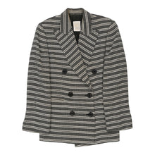  Studio 0001 Ferre Striped Blazer - Medium Black & White Cashmere Blend