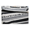 Roberto Cavalli Jumper Dress - Small Black & White Virgin Wool