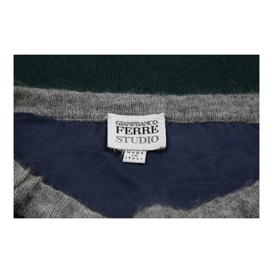 Gianfranco Ferre Striped Skirt - 28W UK 8 Block Colour Wool