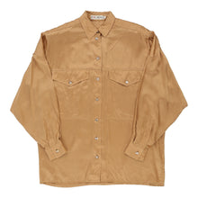  Escada Shirt - Large Gold Silk