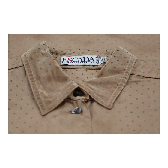 Escada Shirt - Large Gold Silk