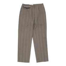  Iceberg Checked Trousers - 27W UK 8 Grey Cotton