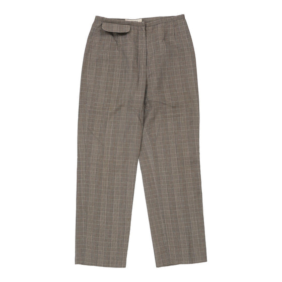 Iceberg Checked Trousers - 27W UK 8 Grey Cotton