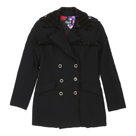 Dolce & Gabbana Coat - Medium Black Viscose Blend