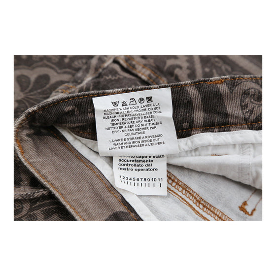 Etro Trousers - 29W UK 8 Brown Cotton Blend