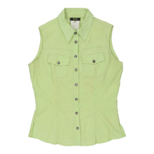  Versace Shirt - Medium Green Cotton