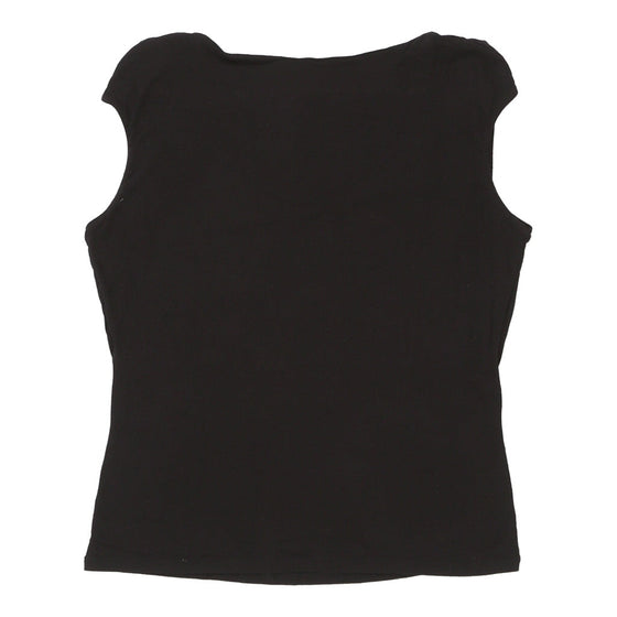 Krizia Top - Large Black Viscose Blend