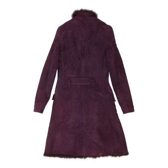 Versace Jeans Couture Coat - XS Purple Leather