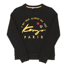  Paris Kenzo Sweatshirt - Small Black Cotton